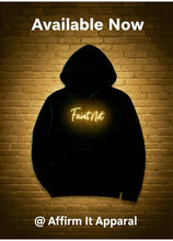 Load image into Gallery viewer, Custom Pullover Puff Print &quot;Faint Not&quot; Hoodie (Black)
